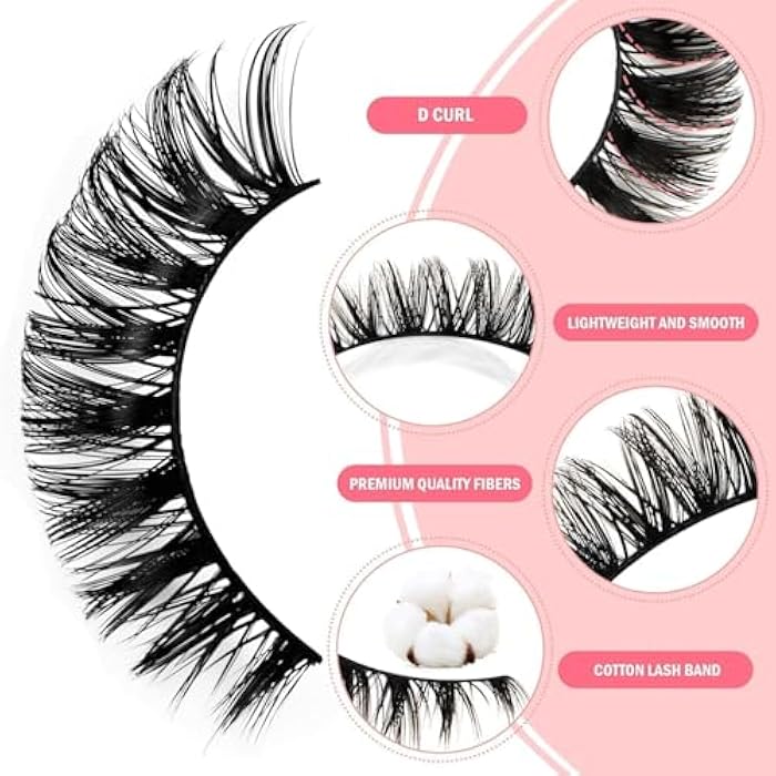 EYELASH ARTTST Natural Eyelashes, Includes 3 Pair Of Lash,Easy to Apply -100% HANDMADE - TWZEER+ GLUE - Image 3